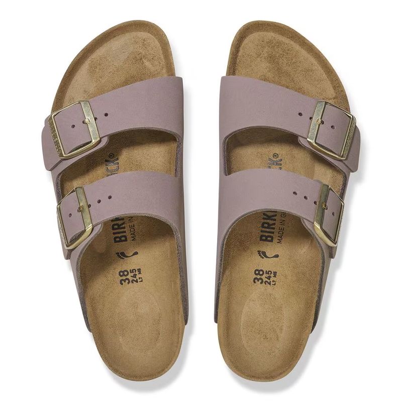 Birkenstock Arizona nubuck skinn Faded Purple smal