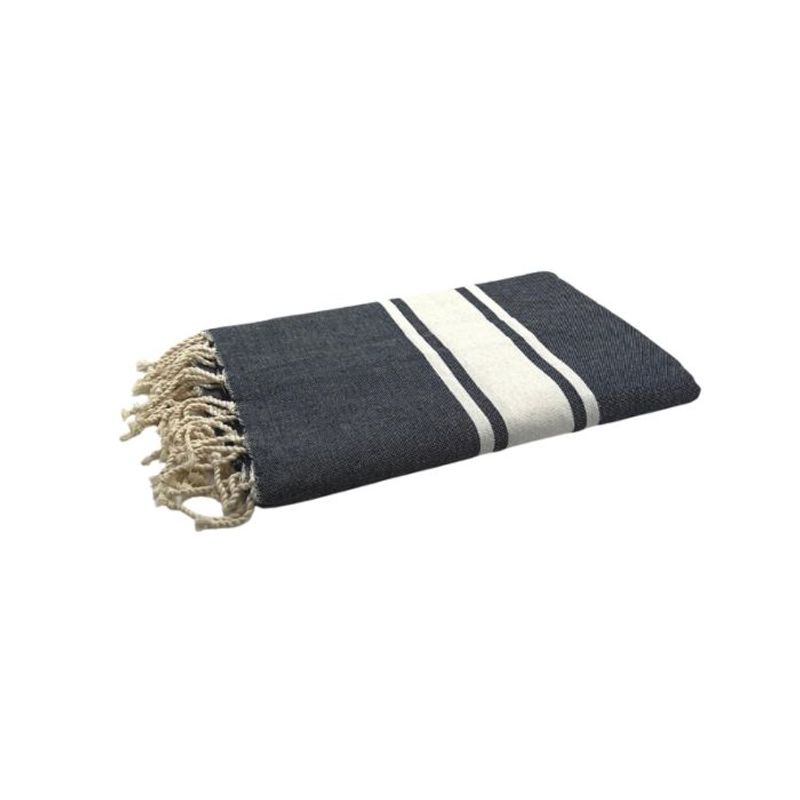 By Foutas Flat Weave håndkle marineblå