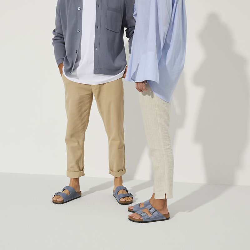 Birkenstock Arizona SFB LEOI Oiled Leather DustyBlue smal
