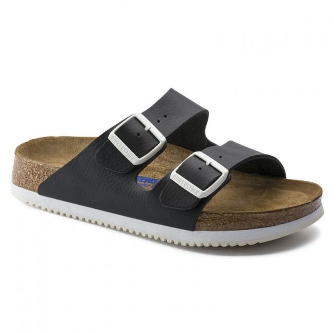 Hovedbilde Birkenstock Arizona SL SFB svart skinn normal Myk