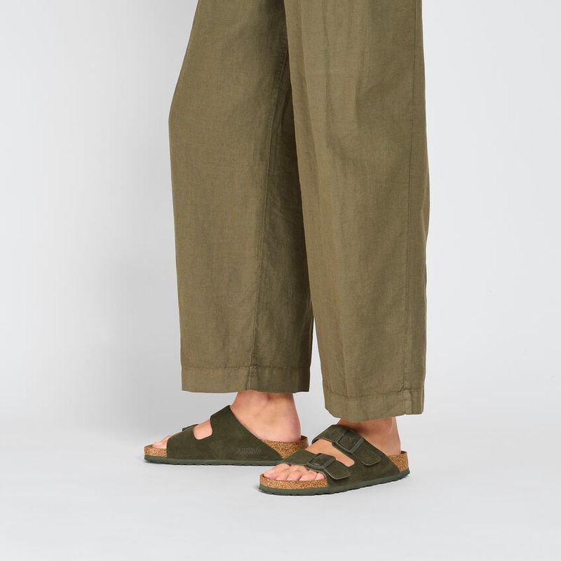 Birkenstock Arizona Thyme semsket skinn smal myk