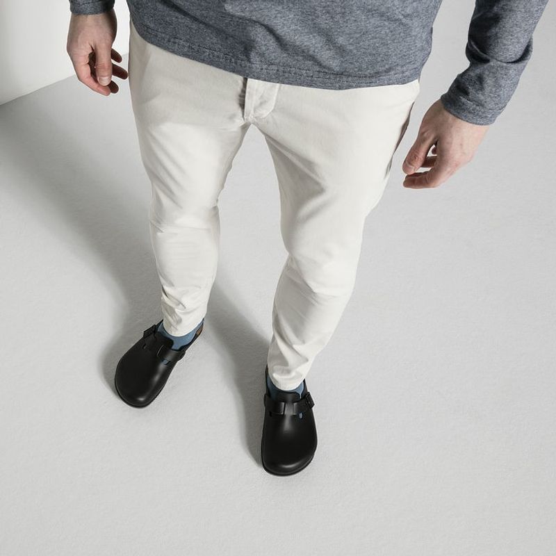 Birkenstock Boston SL svart smal