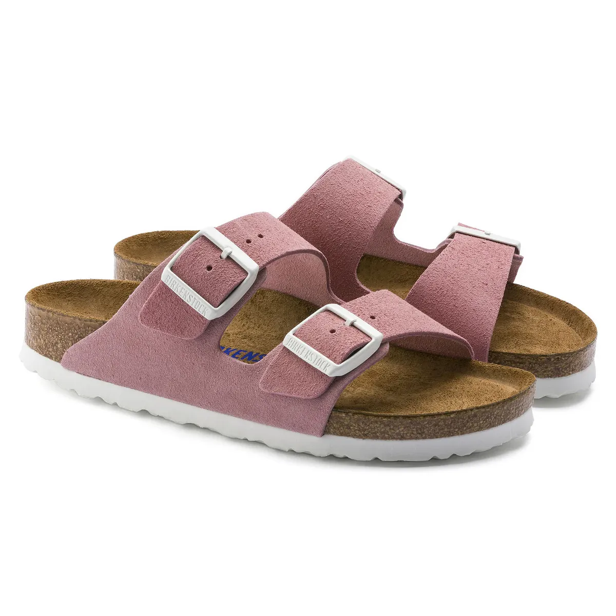 Birkenstock Arizona SFB rose semsket skinn smal myk