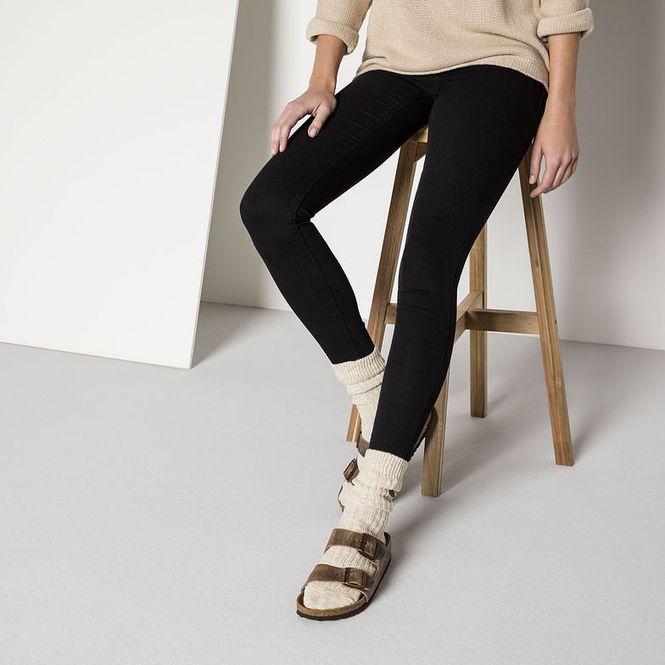 Hovedbilde Birkenstock Arizona SFB Tabacco Oljet Skinn smal ...