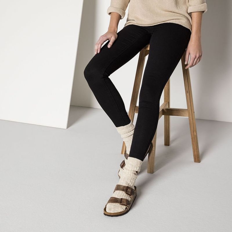 Birkenstock Arizona SFB Tabacco Oljet Skinn smal myk