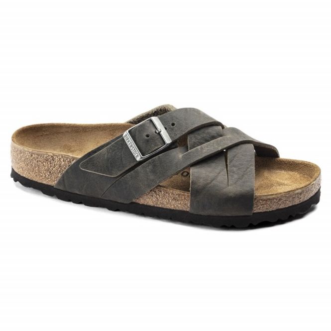 Hovedbilde Birkenstock Lugano Faded Khaki oljet skinn normal
