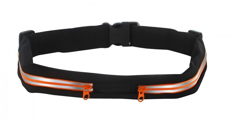 Treningsbelte stretch m 2 lommer