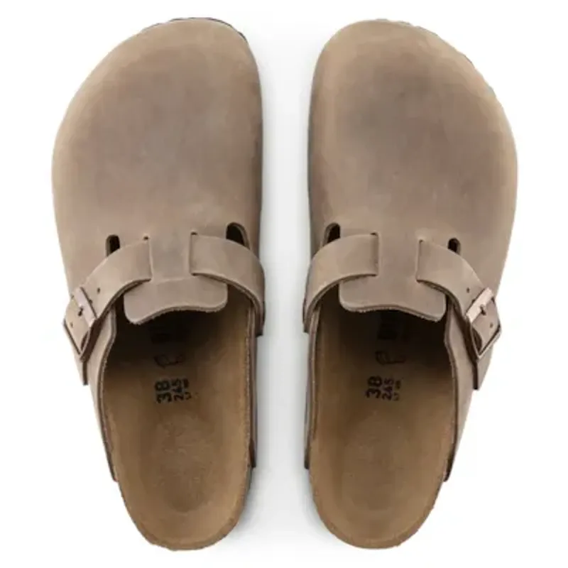 Birkenstock Boston Tabacco oljet skinn smal