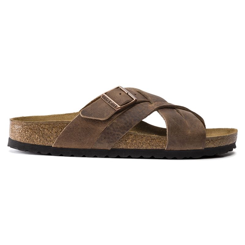 Birkenstock Lugano Camberra old tabacco skinn normal