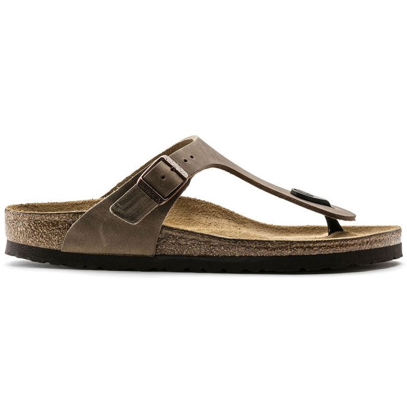 Birkenstock Gizeh Tabacco skinn normal