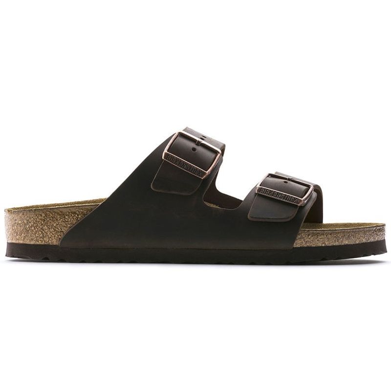 Birkenstock Arizona Habana oljet skinn smal