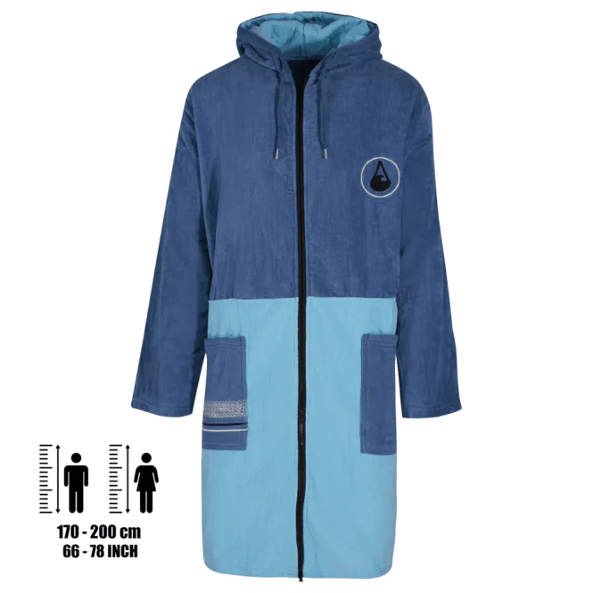 Hovedbilde Poncho Håndkle Bleys longsleeve zipper blå L