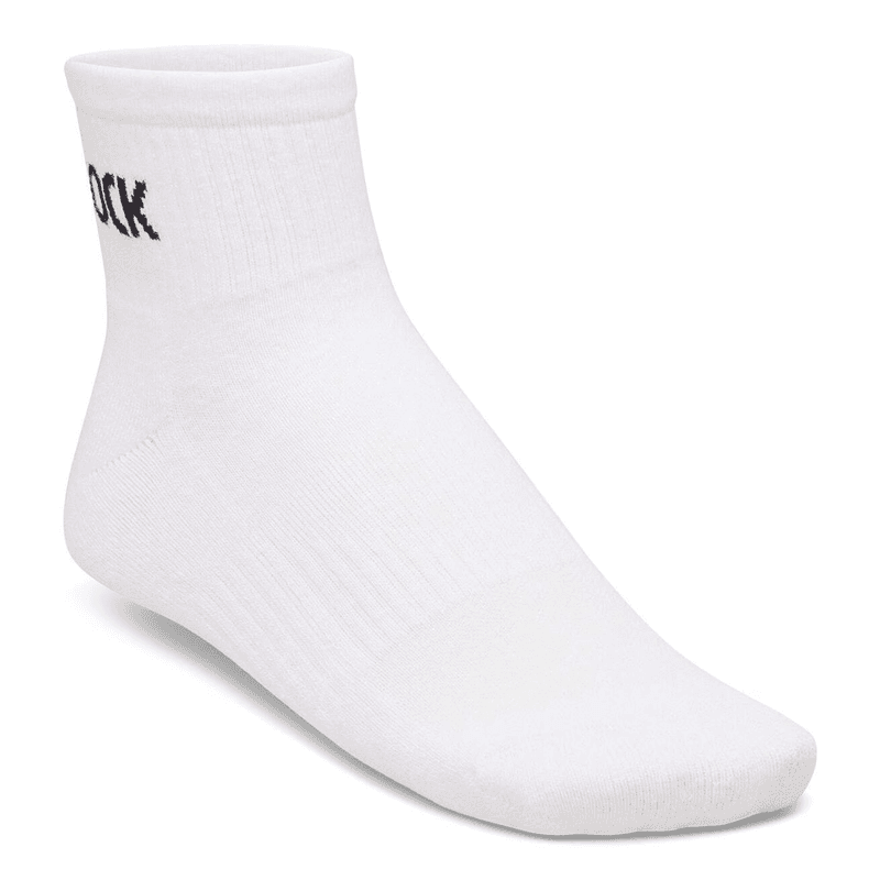 Birkenstock cotton crew ankel sokker bomull hvit unisex