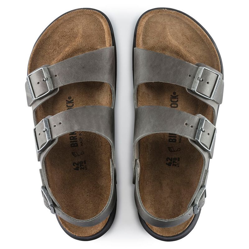 Birkenstock Milano CT Cross Track Iron oljet skinn normal