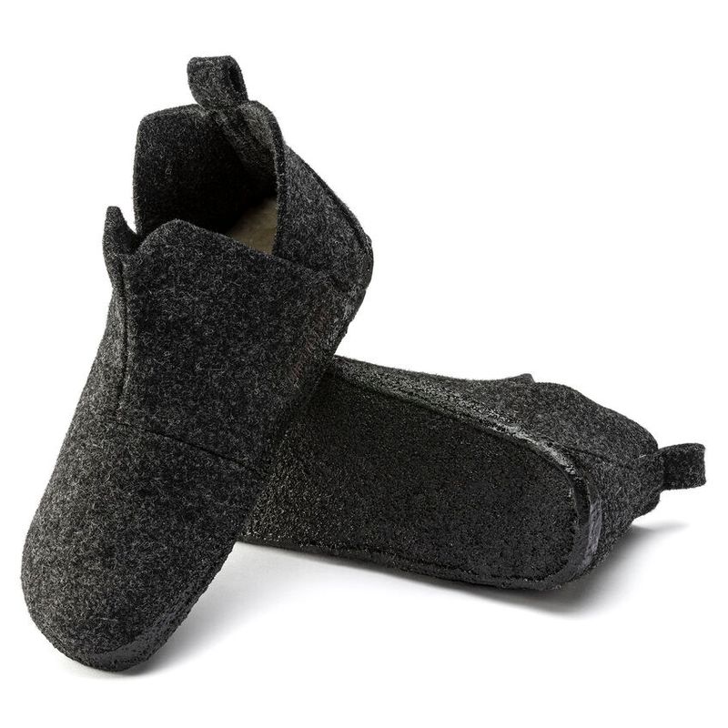 Birkenstock Andermatt Shearling anthracite ullfilt normal