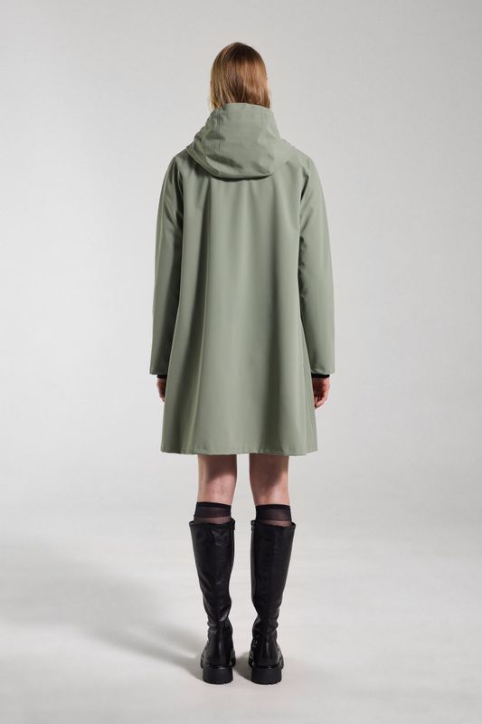 Stutterheim Mosebacke lightweight zip regnjakke dame matt comet