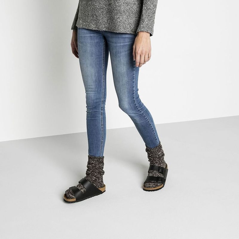 Birkenstock Arizona Svart skinn - normal
