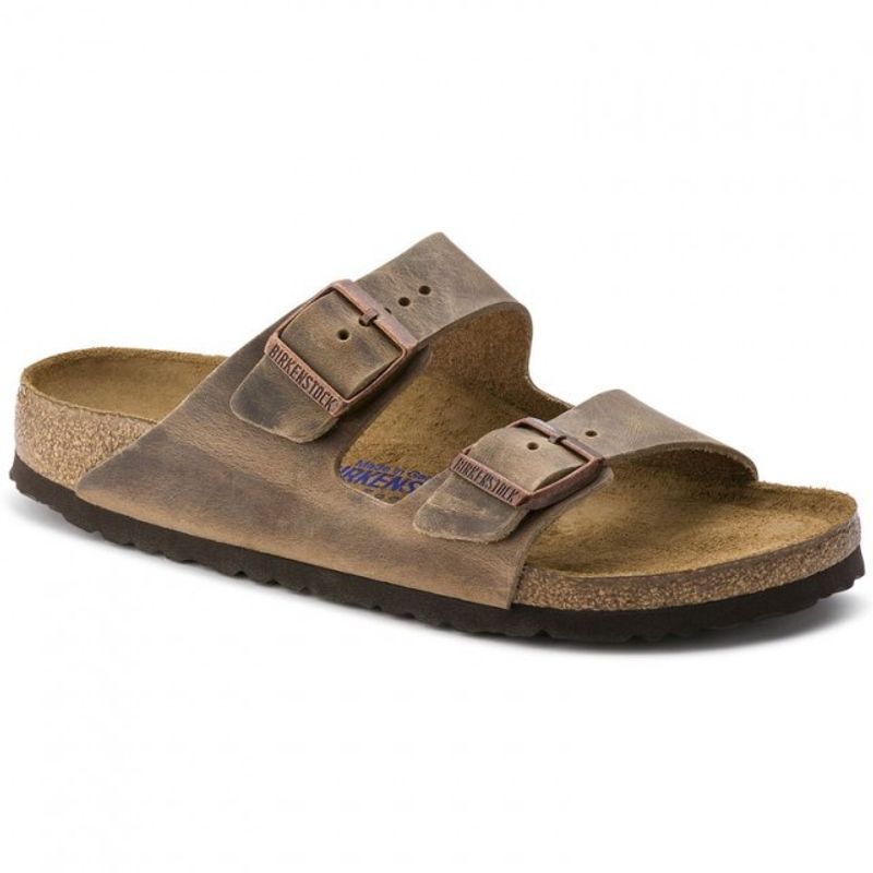 Birkenstock Arizona SFB Tabacco Oljet Skinn smal myk