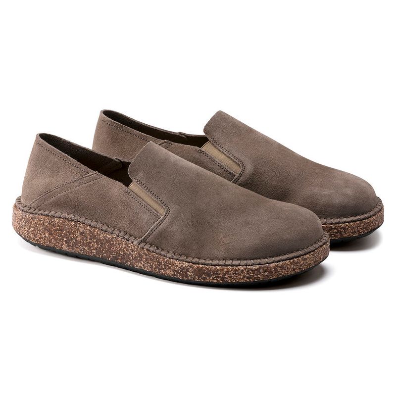 Birkenstock Callan Gray taupe semsket skinn normal