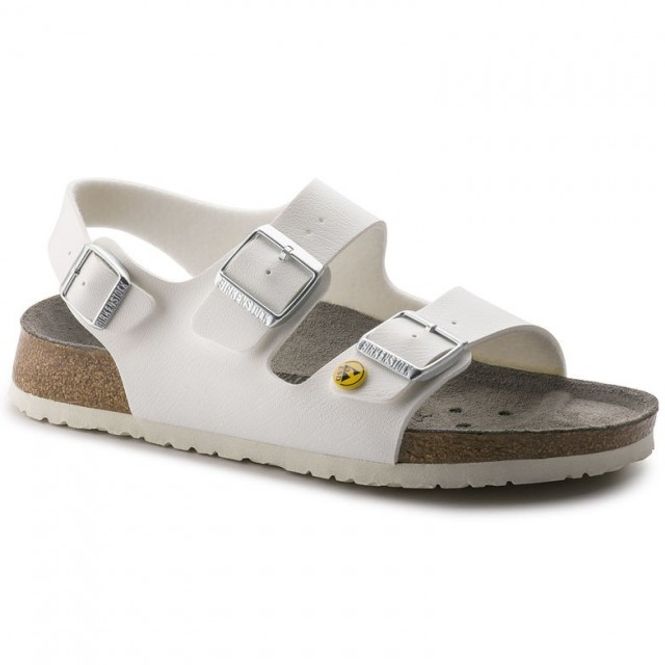 Hovedbilde Birkenstock Milano ESD BF hvit pro smal