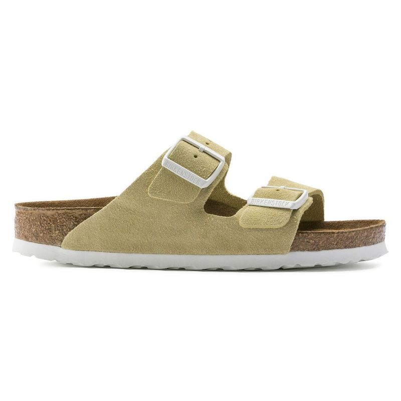 Birkenstock Arizona SFB vanilla semsket skinn smal myk