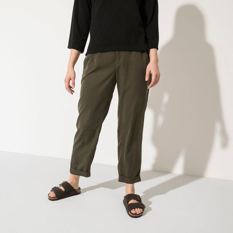 Birkenstock Arizona Shearling Mocca semsket skinn/lammeull smal