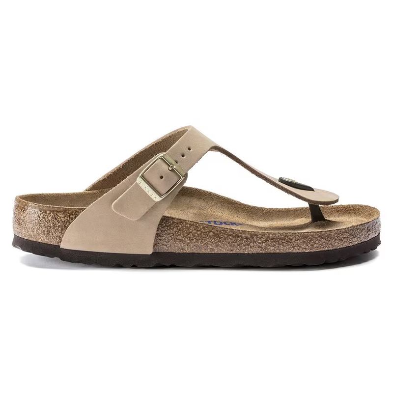 Birkenstock Gizeh SFB Sandcastle skinn normal myk