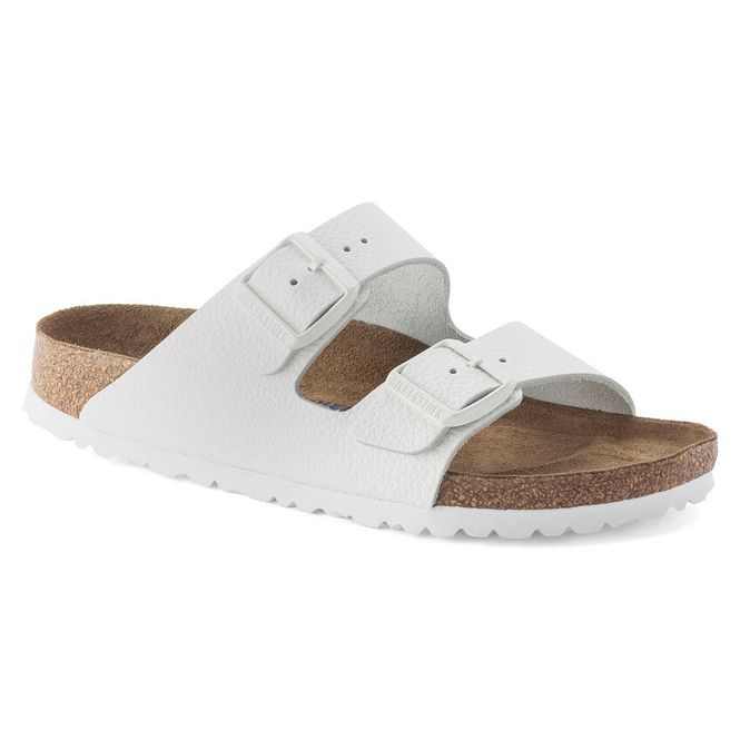 Hovedbilde Birkenstock Arizona SFB Hvit skinn smal myk