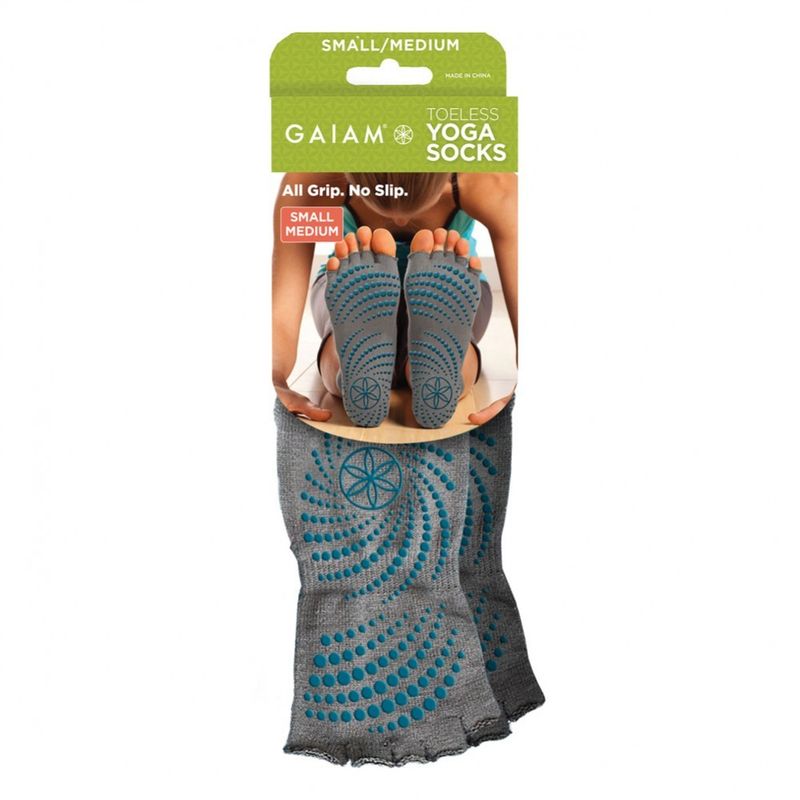 Gaiam Heather Tåløse Grippy Strømper Grå