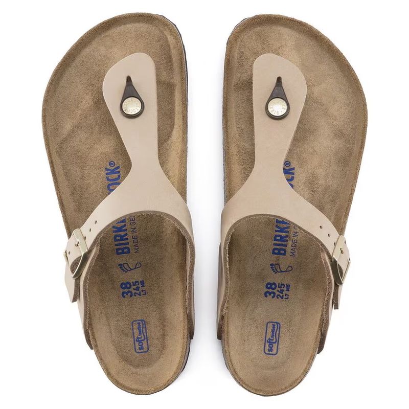 Birkenstock Gizeh SFB Sandcastle skinn normal myk