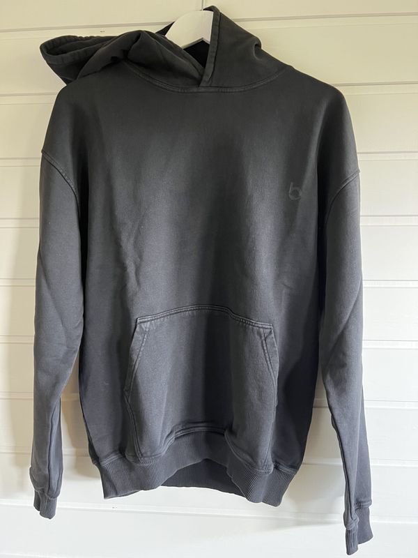BB Hoodie organisk bomull vintage grå unisex