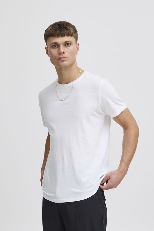 Solid T-shirt Rock bomull hvit