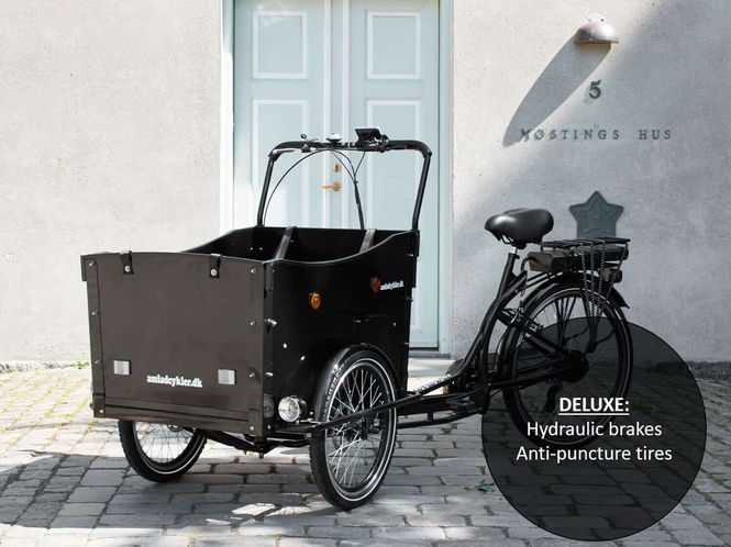 Hovedbilde Amlad Lastesykkel elektrisk Deluxe 504Wh-14ah m ...