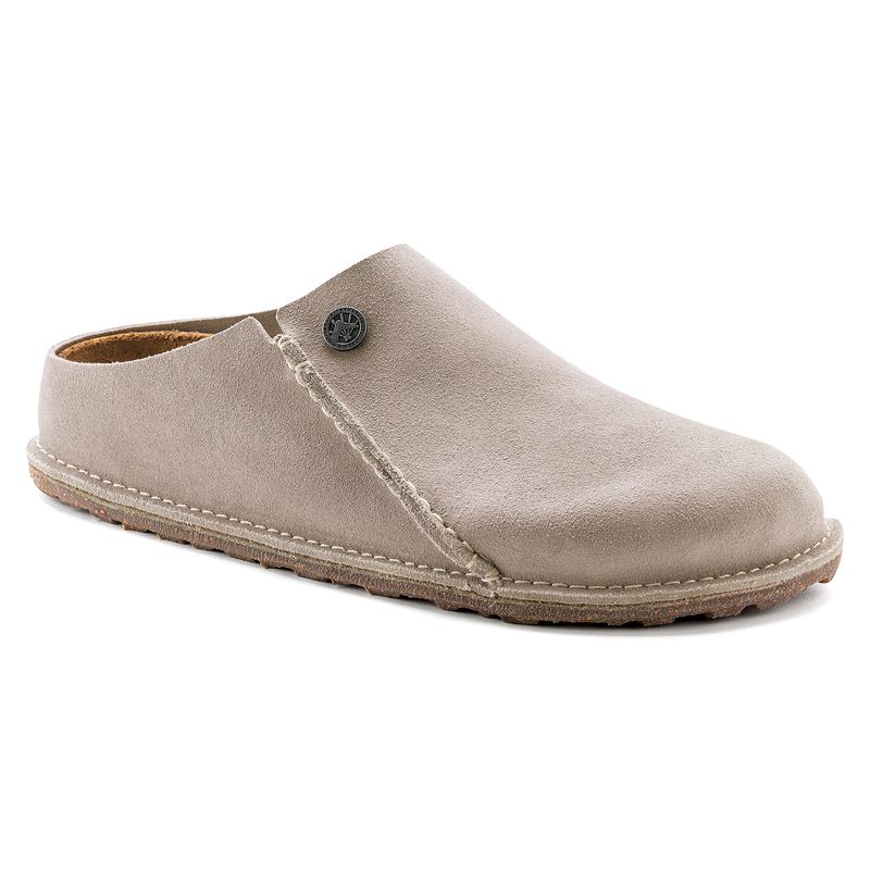 Birkenstock Zermatt Premium semsket skinn stone grå normal