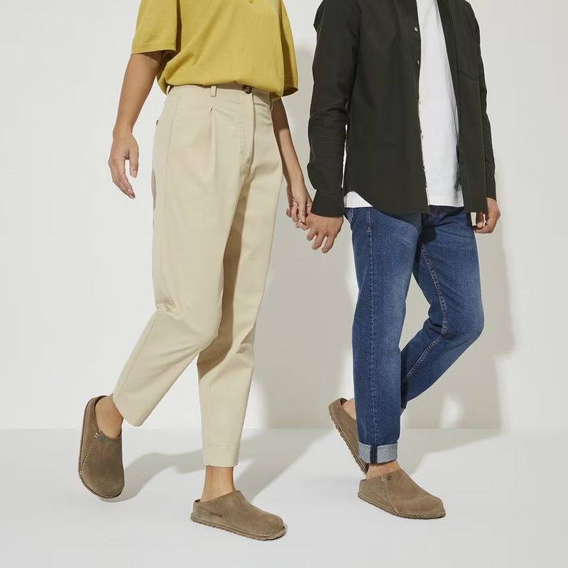 Birkenstock Zermatt Premium semsket skinn grå taupe normal
