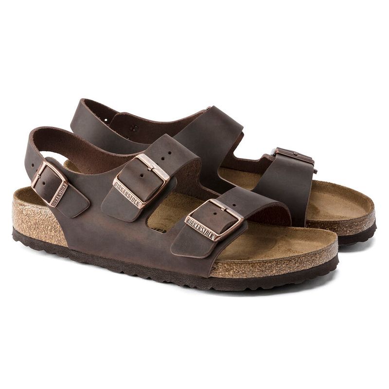 Birkenstock Milano Habana oljet skinn normal
