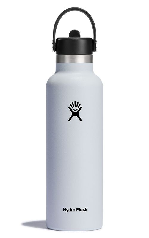 Hydro Flask 21 OZ (621ml) Std Mouth Flex Straw Cap Hvit