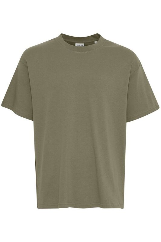 Solid T-shirt Danten bomull vetiver green