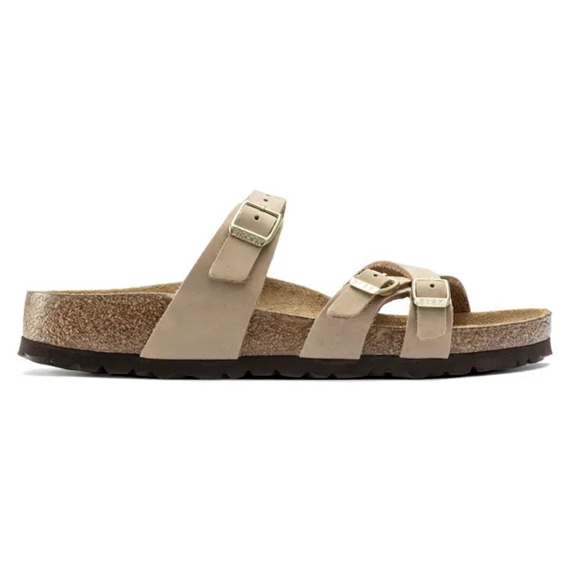 Birkenstock Franca SFB nubuck skinn sandcastle myk normal