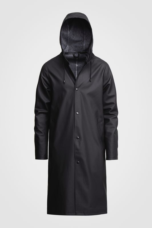 Stutterheim Stockholm Lang regnjakke svart unisex