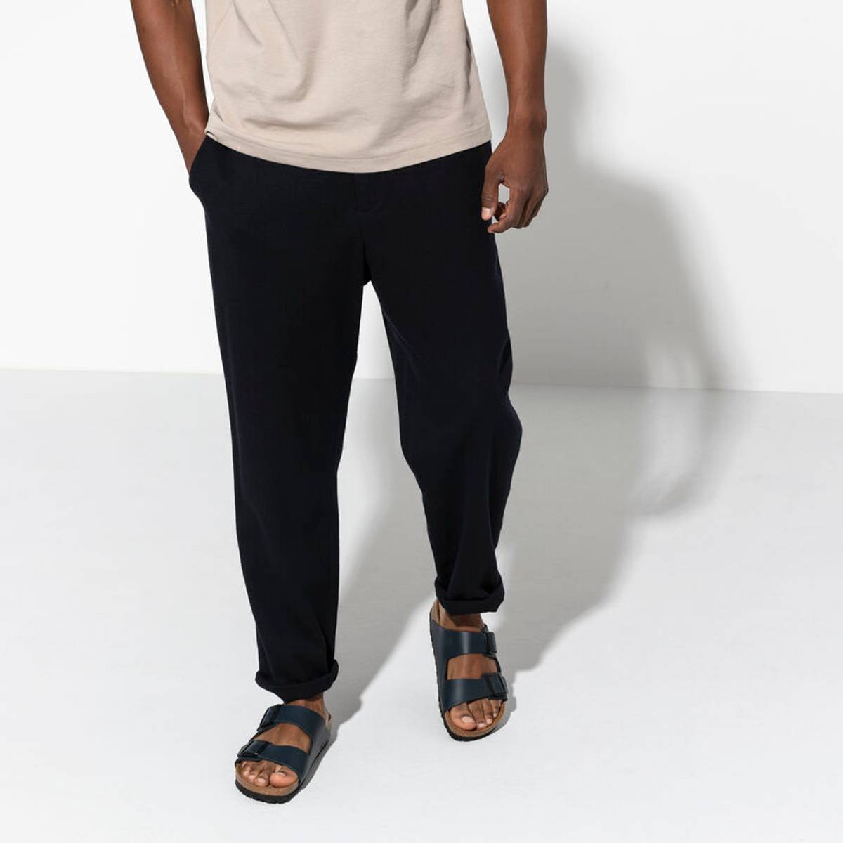 Birkenstock Arizona Blå skinn smal