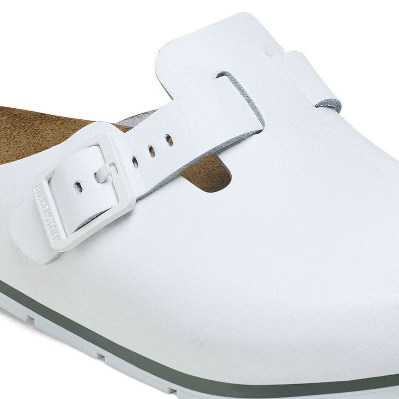 Birkenstock Boston PRO skinn hvit normal